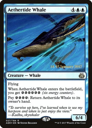 Aethertide Whale [Aether Revolt Promos] | Cards and Coasters CA