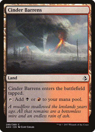 Cinder Barrens [Amonkhet] | Cards and Coasters CA