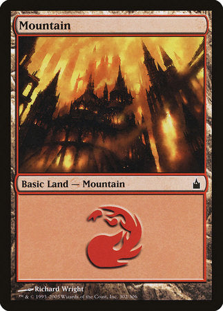 Mountain (302) [Ravnica: City of Guilds] | Cards and Coasters CA