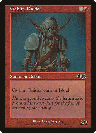 Goblin Raider [Urza's Saga] | Cards and Coasters CA