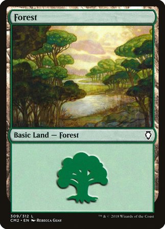 Forest (309) [Commander Anthology Volume II] | Cards and Coasters CA