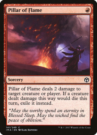 Pillar of Flame [Iconic Masters] | Cards and Coasters CA