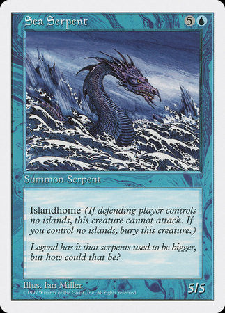 Sea Serpent [Fifth Edition] | Cards and Coasters CA