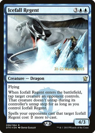 Icefall Regent [Dragons of Tarkir Promos] | Cards and Coasters CA