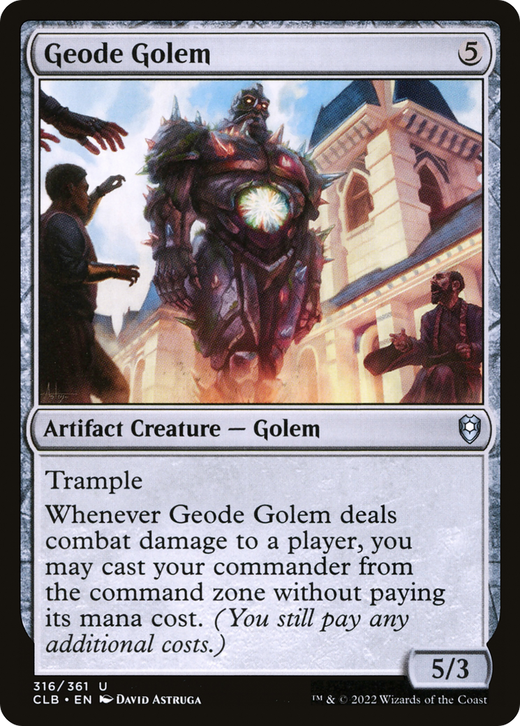 Geode Golem [Commander Legends: Battle for Baldur's Gate] | Cards and Coasters CA