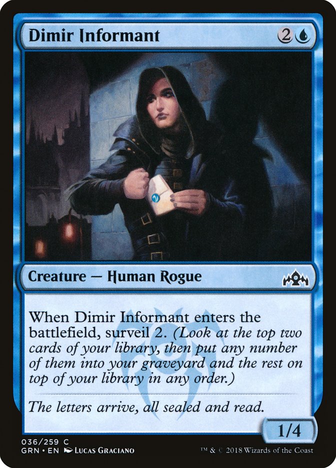 Dimir Informant [Guilds of Ravnica] | Cards and Coasters CA