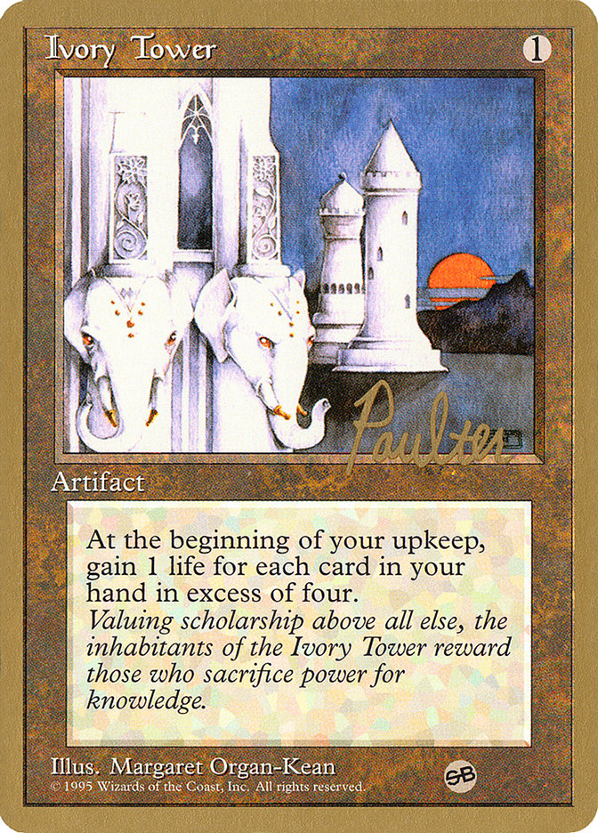 Ivory Tower (Preston Poulter) (SB) [Pro Tour Collector Set] | Cards and Coasters CA