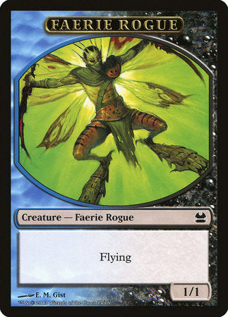 Faerie Rogue Token (Blue/Black) [Modern Masters Tokens] | Cards and Coasters CA