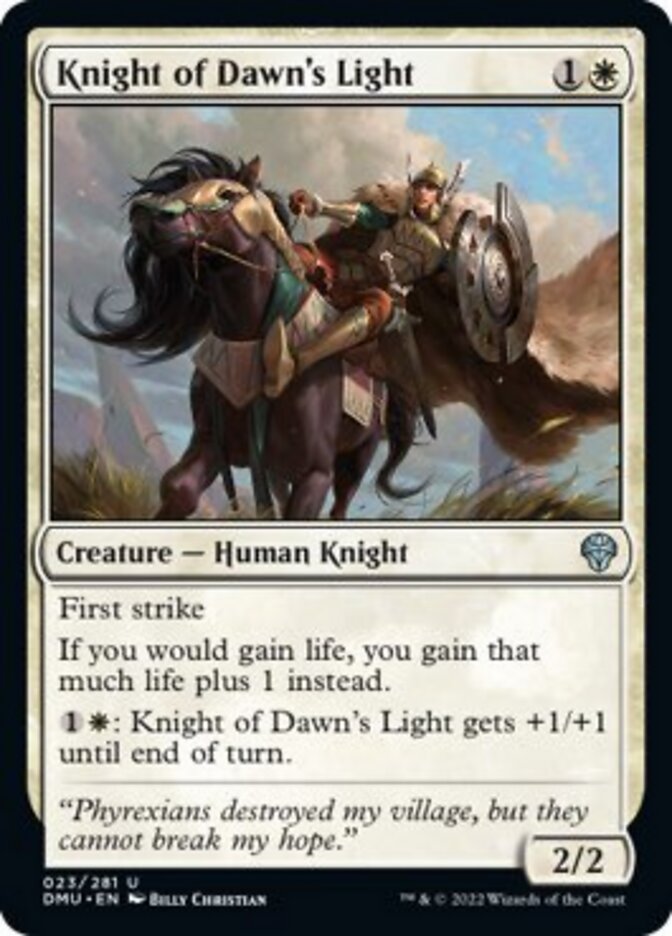 Knight of Dawn's Light [Dominaria United] | Cards and Coasters CA