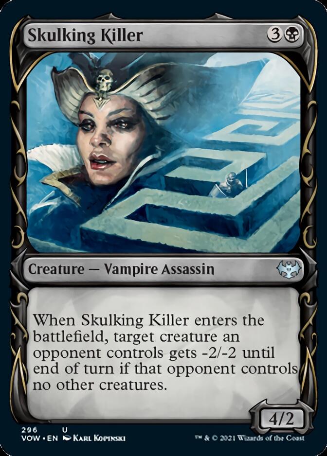 Skulking Killer (Showcase Fang Frame) [Innistrad: Crimson Vow] | Cards and Coasters CA