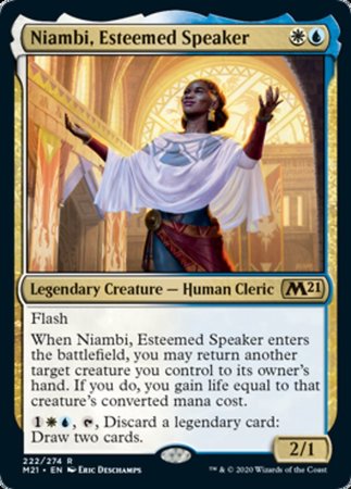 Niambi, Esteemed Speaker [Core Set 2021] | Cards and Coasters CA