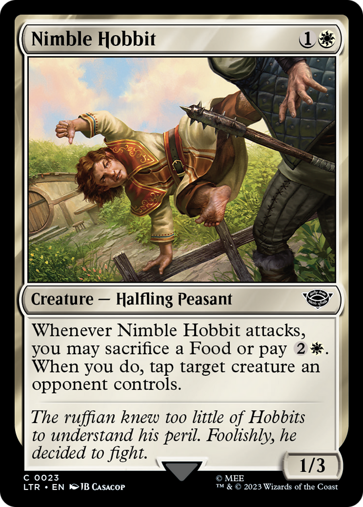 Nimble Hobbit [The Lord of the Rings: Tales of Middle-Earth] | Cards and Coasters CA