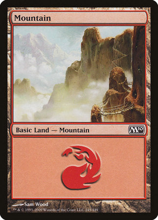 Mountain (245) [Magic 2010] | Cards and Coasters CA