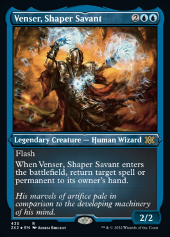 Venser, Shaper Savant (Foil Etched) [Double Masters 2022] | Cards and Coasters CA