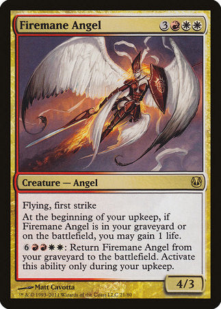 Firemane Angel [Duel Decks: Ajani vs. Nicol Bolas] | Cards and Coasters CA