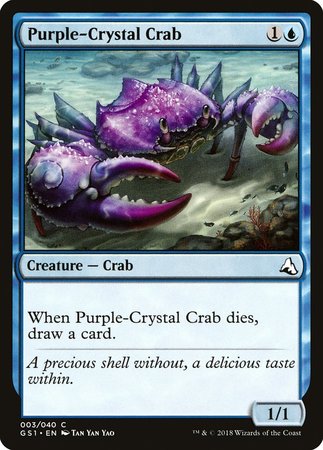 Purple-Crystal Crab [Global Series Jiang Yanggu & Mu Yanling] | Cards and Coasters CA