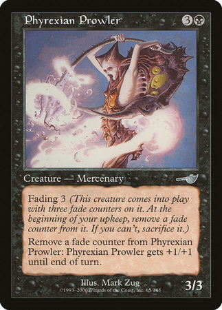 Phyrexian Prowler [Nemesis] | Cards and Coasters CA