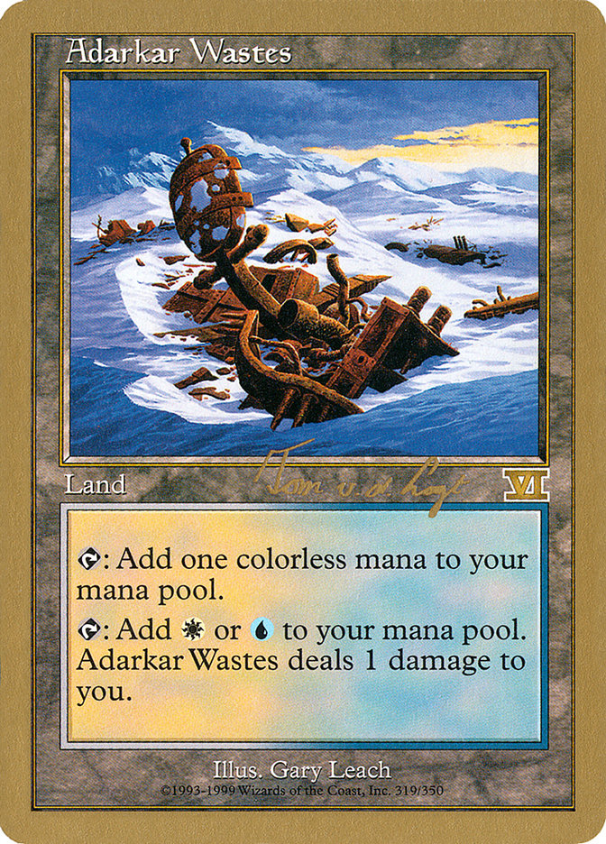 Adarkar Wastes (Tom van de Logt) [World Championship Decks 2000] | Cards and Coasters CA