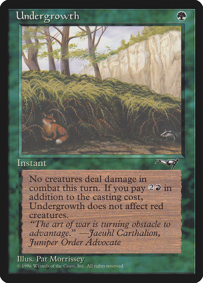 Undergrowth (Fox Art) [Alliances] | Cards and Coasters CA