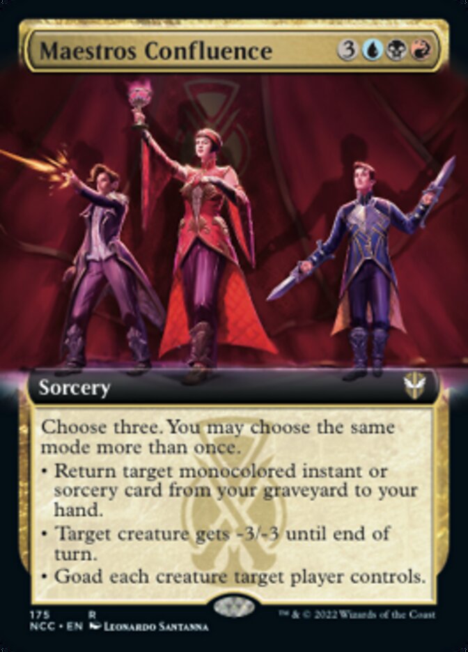 Maestros Confluence (Extended Art) [Streets of New Capenna Commander] | Cards and Coasters CA