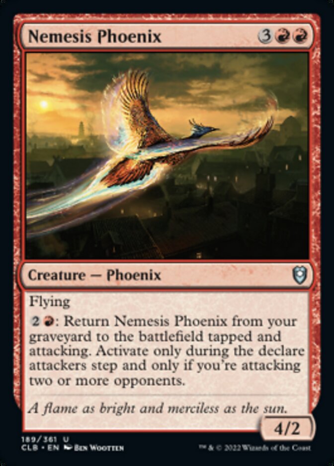 Nemesis Phoenix [Commander Legends: Battle for Baldur's Gate] | Cards and Coasters CA
