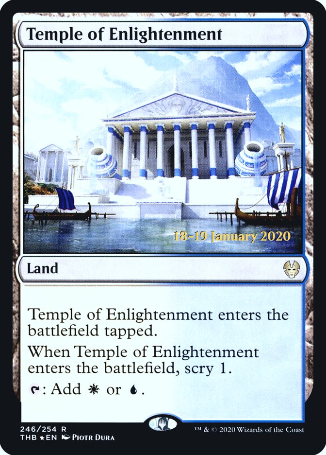 Temple of Enlightenment [Theros Beyond Death Prerelease Promos] | Cards and Coasters CA