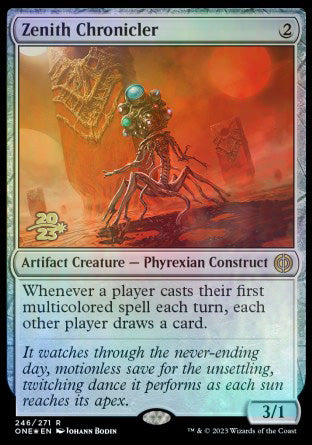 Zenith Chronicler [Phyrexia: All Will Be One Prerelease Promos] | Cards and Coasters CA