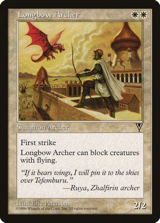 Longbow Archer [Visions] | Cards and Coasters CA