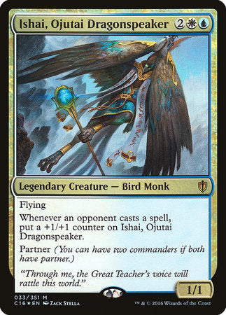 Ishai, Ojutai Dragonspeaker [Commander 2016] | Cards and Coasters CA