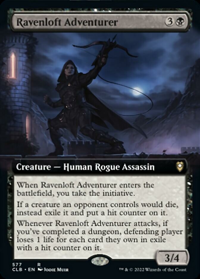 Ravenloft Adventurer (Extended Art) [Commander Legends: Battle for Baldur's Gate] | Cards and Coasters CA