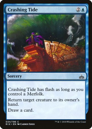 Crashing Tide [Rivals of Ixalan] | Cards and Coasters CA