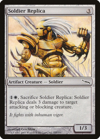Soldier Replica [Mirrodin] | Cards and Coasters CA