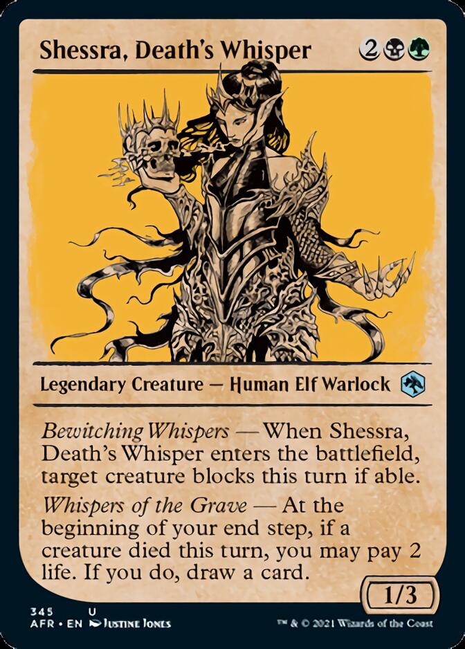 Shessra, Death's Whisper (Showcase) [Dungeons & Dragons: Adventures in the Forgotten Realms] | Cards and Coasters CA