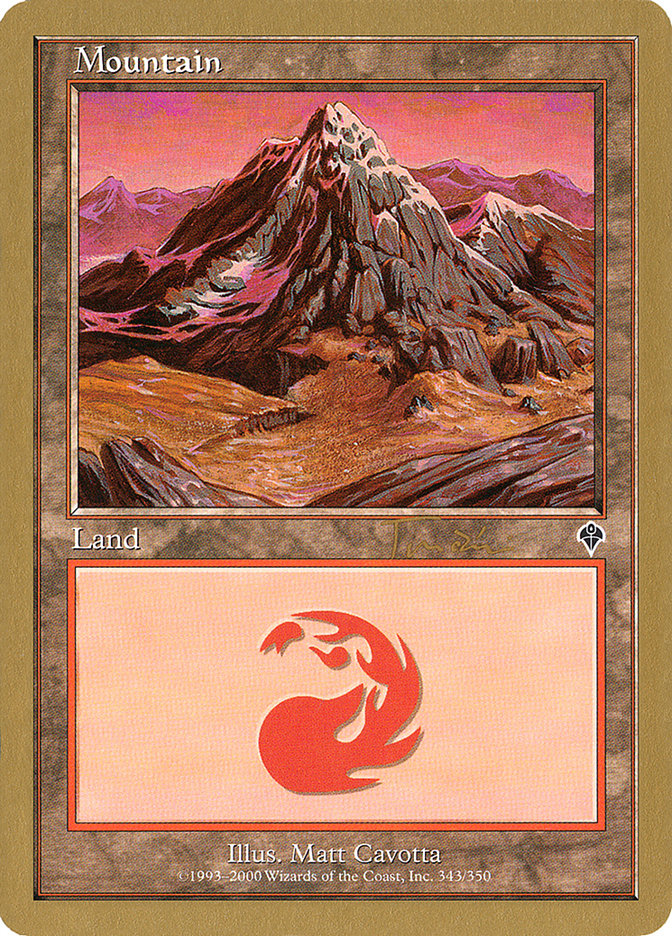 Mountain (jt343a) (Jan Tomcani) (INV) [World Championship Decks 2001] | Cards and Coasters CA