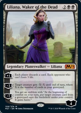 Liliana, Waker of the Dead [Core Set 2021] | Cards and Coasters CA