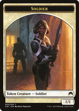 Soldier Token [Magic Origins Tokens] | Cards and Coasters CA