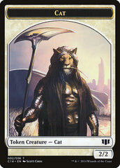 Angel // Cat Double-sided Token [Commander 2014 Tokens] | Cards and Coasters CA