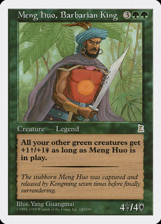 Meng Huo, Barbarian King [Portal Three Kingdoms] | Cards and Coasters CA