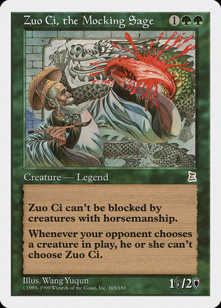 Zuo Ci, the Mocking Sage [Portal Three Kingdoms] | Cards and Coasters CA