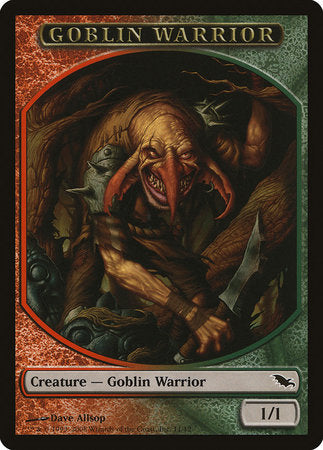 Goblin Warrior Token (Red/Green) [Shadowmoor Tokens] | Cards and Coasters CA