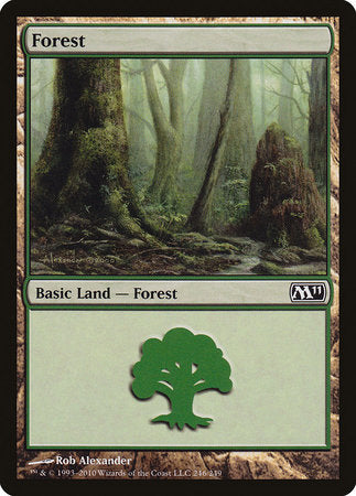 Forest (246) [Magic 2011] | Cards and Coasters CA