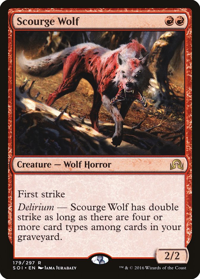 Scourge Wolf [Shadows over Innistrad] | Cards and Coasters CA
