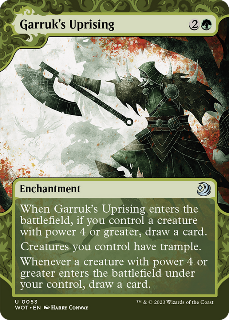 Garruk's Uprising [Wilds of Eldraine: Enchanting Tales] | Cards and Coasters CA