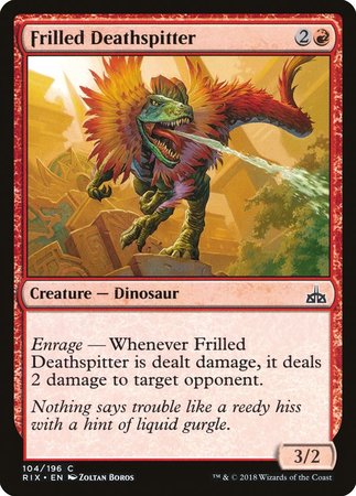 Frilled Deathspitter [Rivals of Ixalan] | Cards and Coasters CA
