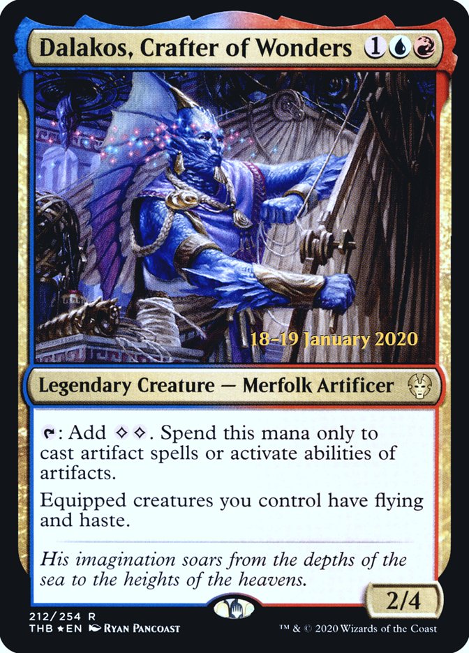 Dalakos, Crafter of Wonders [Theros Beyond Death Prerelease Promos] | Cards and Coasters CA