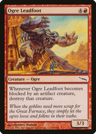 Ogre Leadfoot [Mirrodin] | Cards and Coasters CA