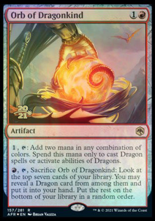 Orb of Dragonkind [Dungeons & Dragons: Adventures in the Forgotten Realms Prerelease Promos] | Cards and Coasters CA