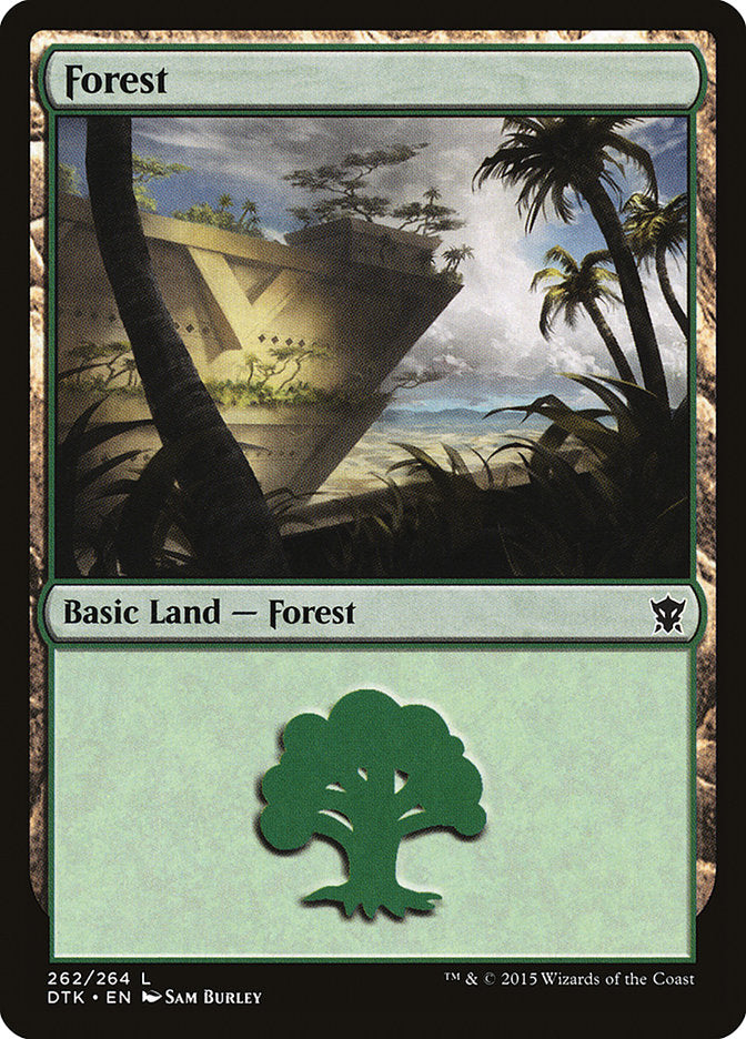 Forest (262) [Dragons of Tarkir] | Cards and Coasters CA