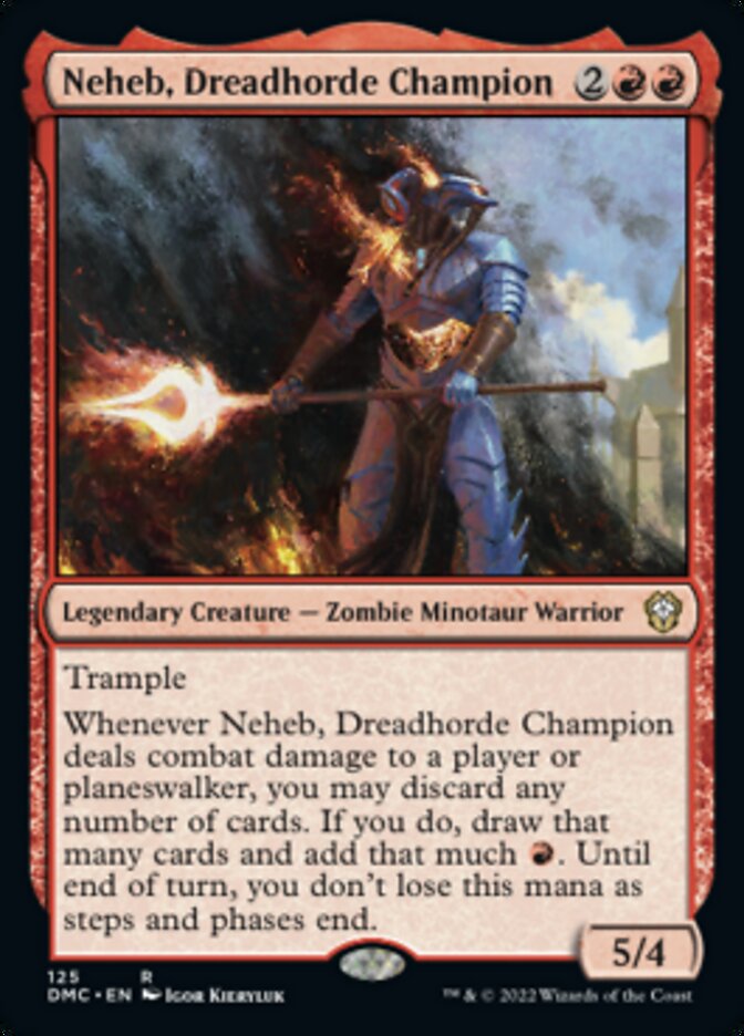 Neheb, Dreadhorde Champion [Dominaria United Commander] | Cards and Coasters CA