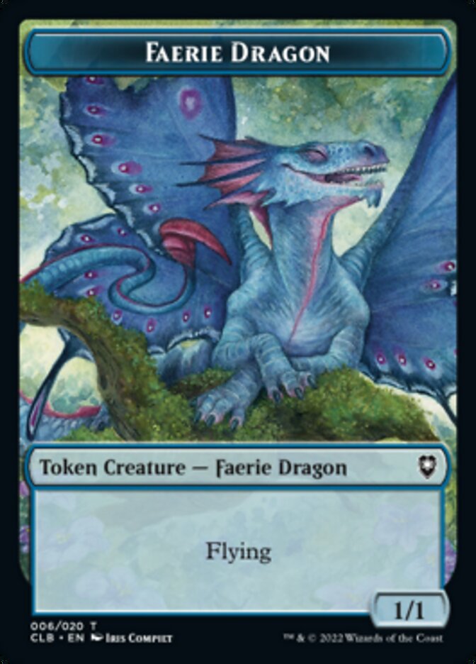 Faerie Dragon Token [Commander Legends: Battle for Baldur's Gate Tokens] | Cards and Coasters CA